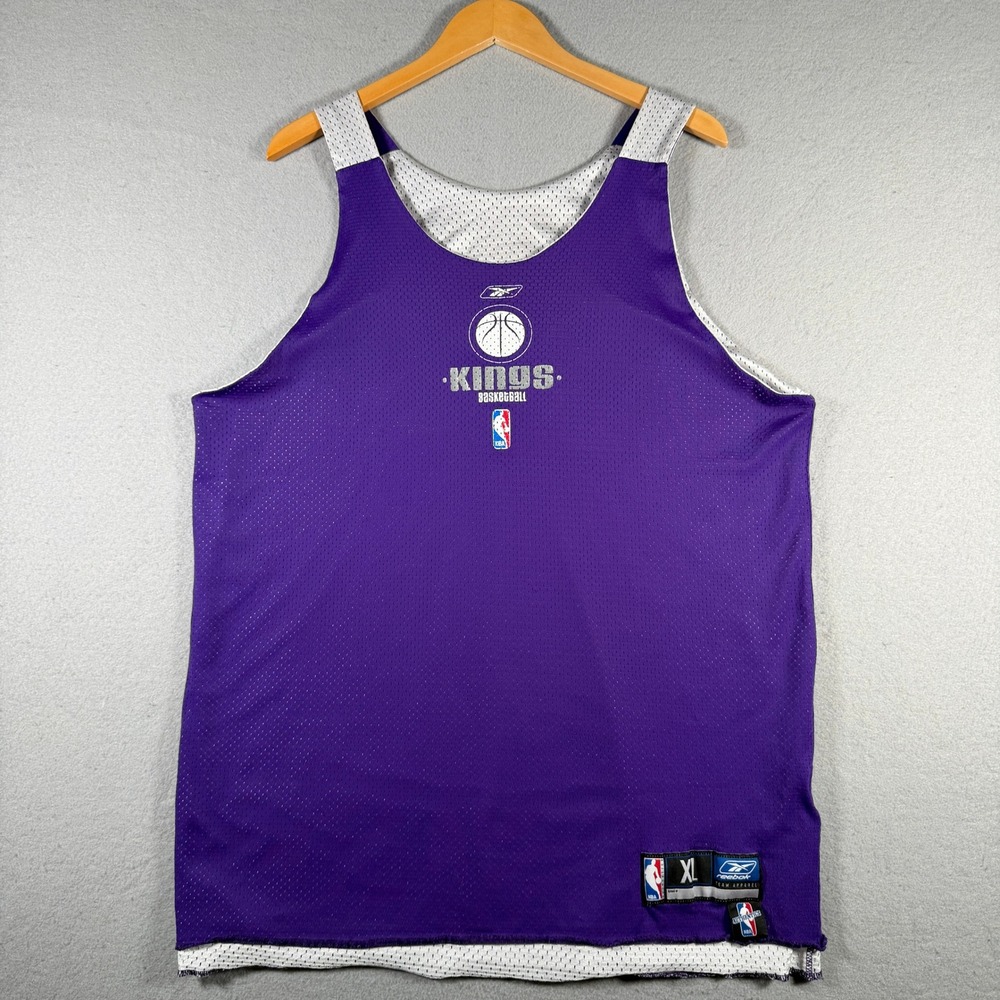Vintage Reebok Sacramento Kings Reversible NBA Jersey XL Practice Player Issue